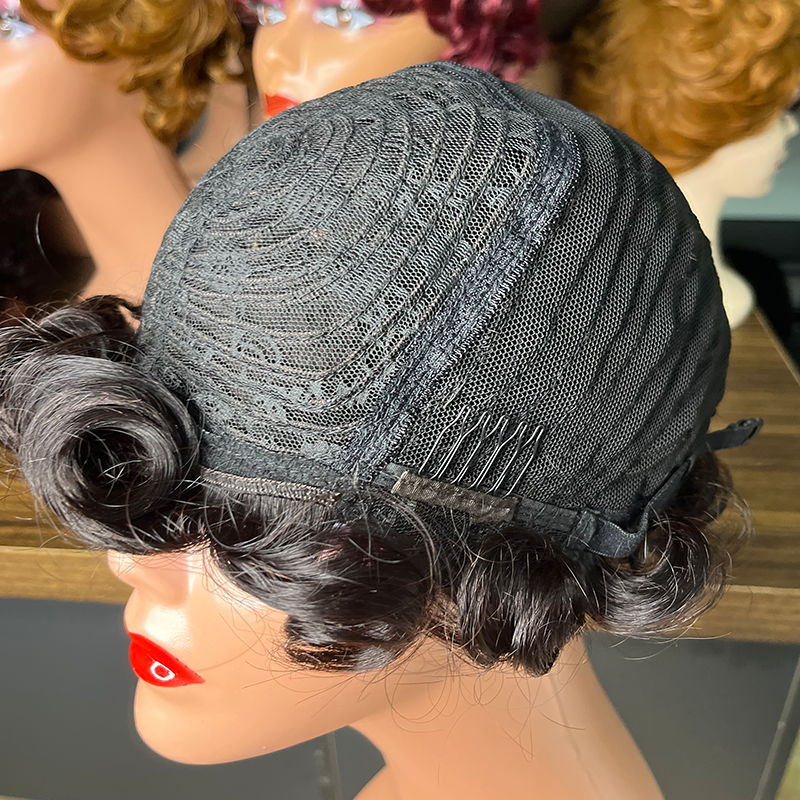 Short Pixie Curl 13x1Lace Remy Human Hair Wig Perruque Pixie Cut Lace Front Wigs Brazilian